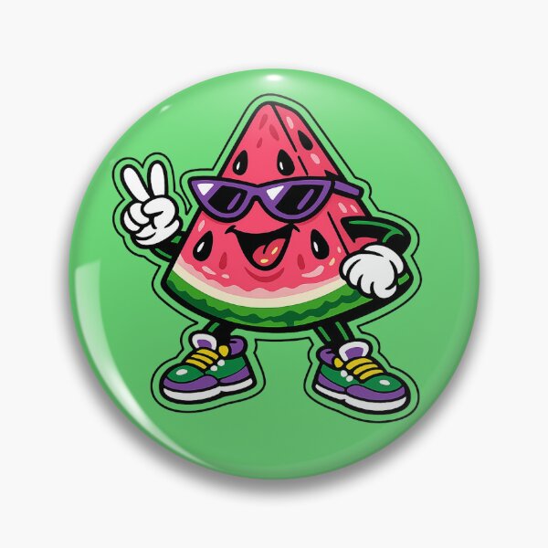 Item preview, 90s Cool Guy Watermelon Slice designed and sold by This Is Fine.