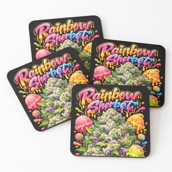 Item preview, Rainbow Sherbet Graffiti Art Print | Colorful Sweet Sherbet Hybrid Typography | Relaxing 420 designed and sold by WAUZ.