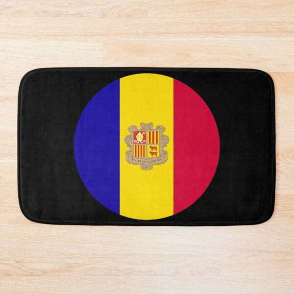 Item preview, Andorra Round Flag Andorran Patriotic Heritage designed and sold by NTGUILTY.