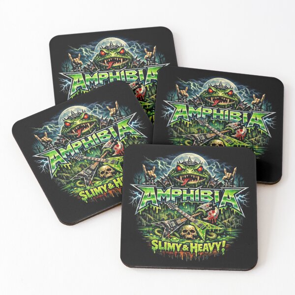 Item preview, Amphibia Heavy Metal Band T Shirt designed and sold by J131T.