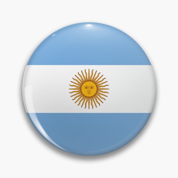 Item preview, Argentina Round Flag Argentine Patriotic Heritage designed and sold by NTGUILTY.
