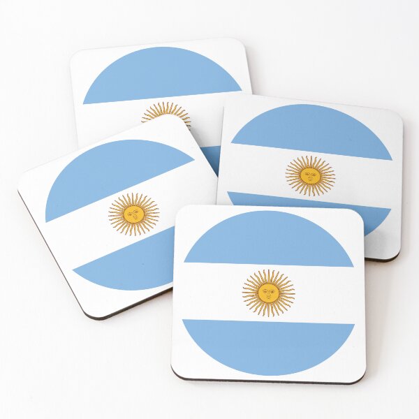Item preview, Argentina Round Flag Argentine Patriotic Heritage designed and sold by NTGUILTY.