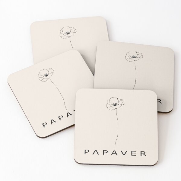 Item preview, PAPAVER — Signature Long Stem Line Art designed and sold by PureStroke.
