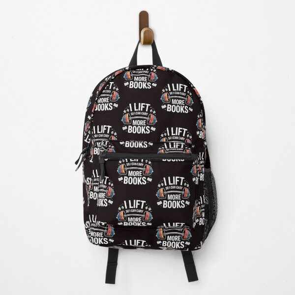 Item preview, I Lift So I Can Carry More Books – Gym Addict Bookworm Funny Saying designed and sold by Redgiant87x.