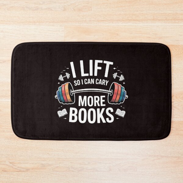 Item preview, I Lift So I Can Carry More Books – Gym Addict Bookworm Funny Saying designed and sold by Redgiant87x.
