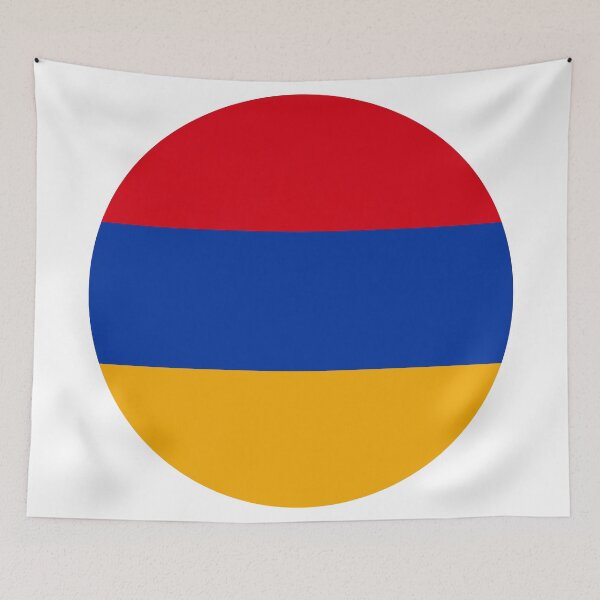 Item preview, Armenia Round Flag Armenian Patriotic Heritage designed and sold by NTGUILTY.