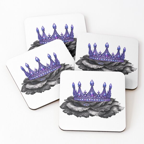 Item preview, Galaxy Crown on Black Rose Petals designed and sold by jgvisualarts.