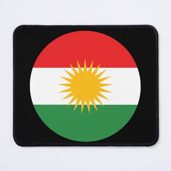 Item preview, Kurdistan Round Flag Kurdish Patriotic Heritage designed and sold by NTGUILTY.