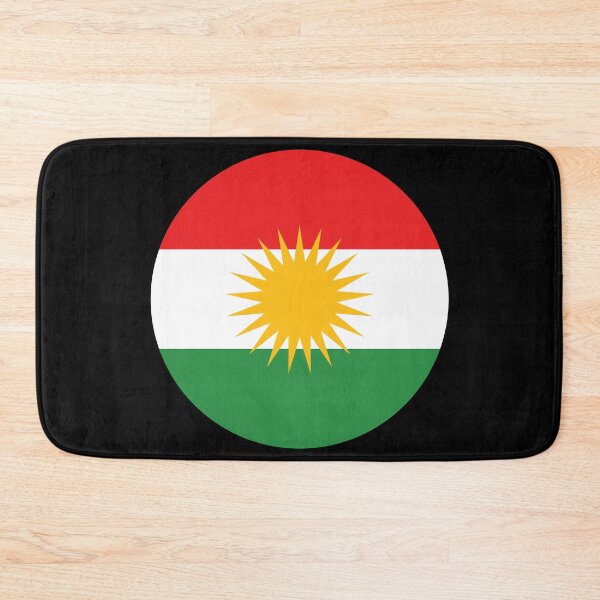 Item preview, Kurdistan Round Flag Kurdish Patriotic Heritage designed and sold by NTGUILTY.
