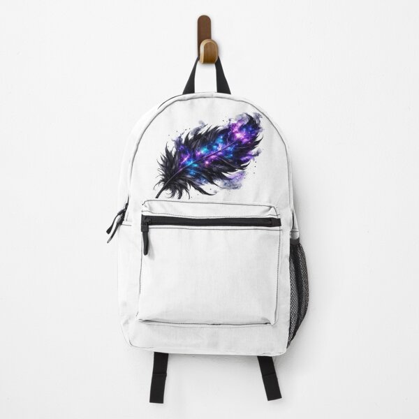 Item preview, Black Feather with Galaxy Shimmer designed and sold by jgvisualarts.