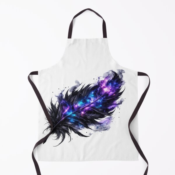 Item preview, Black Feather with Galaxy Shimmer designed and sold by jgvisualarts.