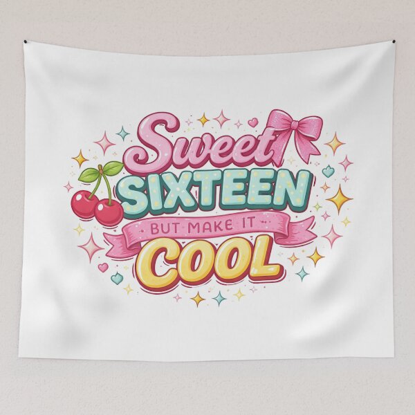 Item preview, Sweet Sixteen but Make It Cool Birthday Design designed and sold by CLOUTKULT.