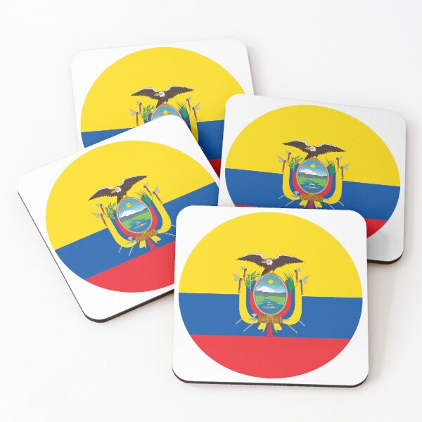 Item preview, Ecuador Round Flag Ecuadorian Patriotic Heritage designed and sold by NTGUILTY.