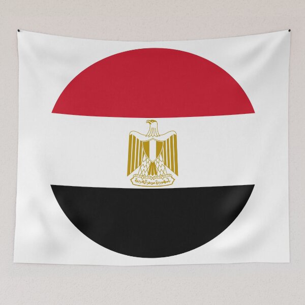 Item preview, Egypt Round Flag Egyptian Patriotic Heritage designed and sold by NTGUILTY.