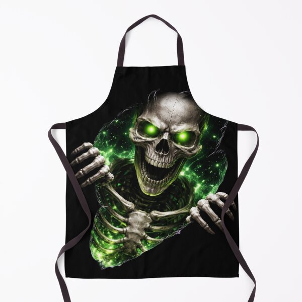 Item preview, Green Glow Skeleton - Dark Fantasy Ripped Metal Aesthetic Art designed and sold by Tw1nsAIArt.