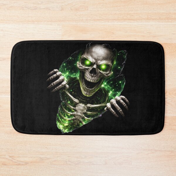 Item preview, Green Glow Skeleton - Dark Fantasy Ripped Metal Aesthetic Art designed and sold by Tw1nsAIArt.