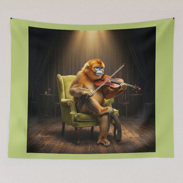 Item preview, Golden Snub-Nosed Monkey Outshines Itzhak Perlman  designed and sold by Tridentulus.