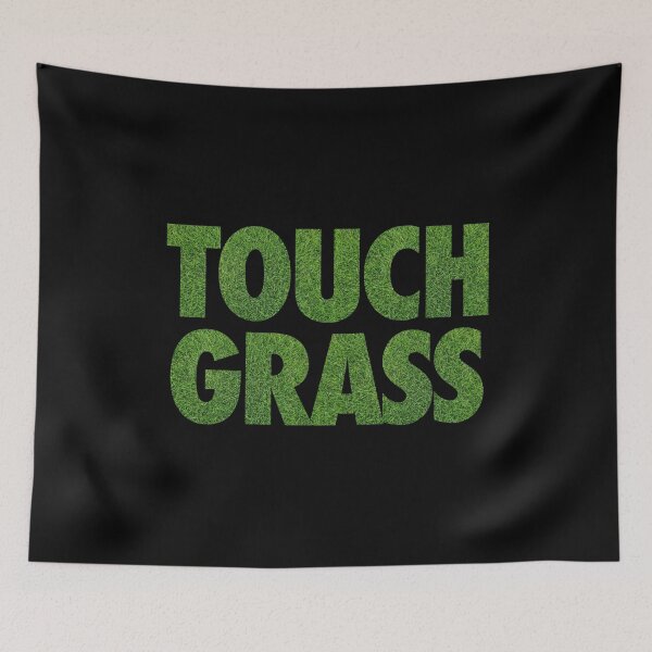 Item preview, Touch Grass Funny Meme Grass Typography designed and sold by WAMTEES.