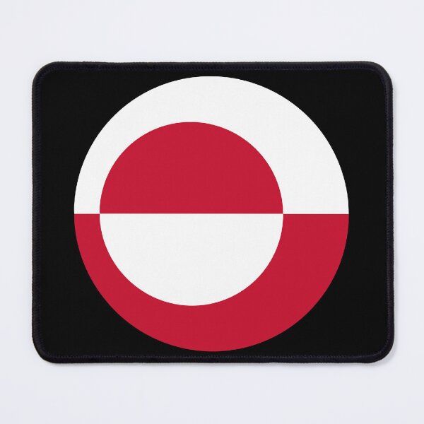 Item preview, Greenland Round Flag Greenlandic Patriotic Heritage designed and sold by NTGUILTY.