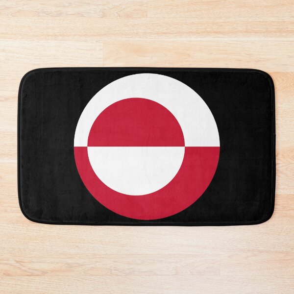 Item preview, Greenland Round Flag Greenlandic Patriotic Heritage designed and sold by NTGUILTY.