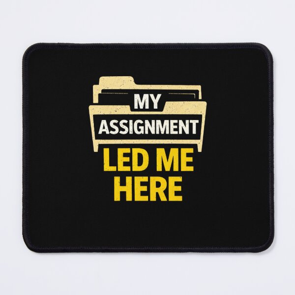 Item preview, My Assignment Led Me Here Shirt – Funny Student Folder Design, School Humor T-Shirt, College Meme Tee designed and sold by VibeOffline Studio.