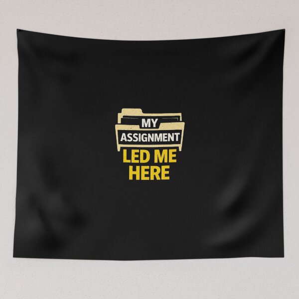 Item preview, My Assignment Led Me Here Shirt – Funny Student Folder Design, School Humor T-Shirt, College Meme Tee designed and sold by VibeOffline Studio.