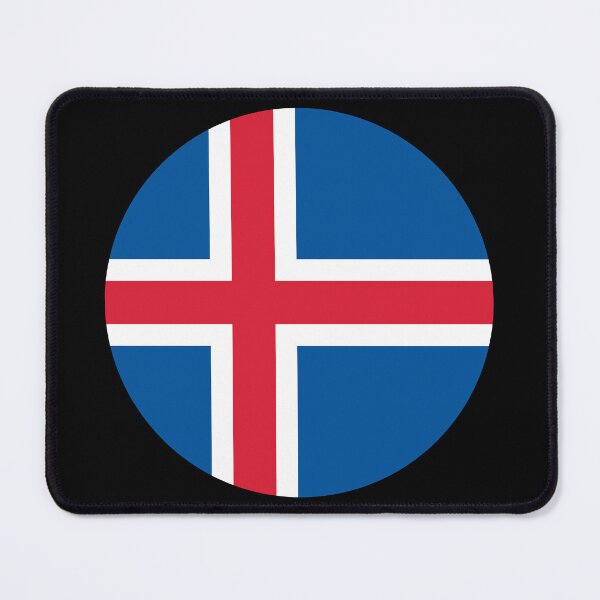 Item preview, Iceland Round Flag Icelandic Patriotic Heritage designed and sold by NTGUILTY.
