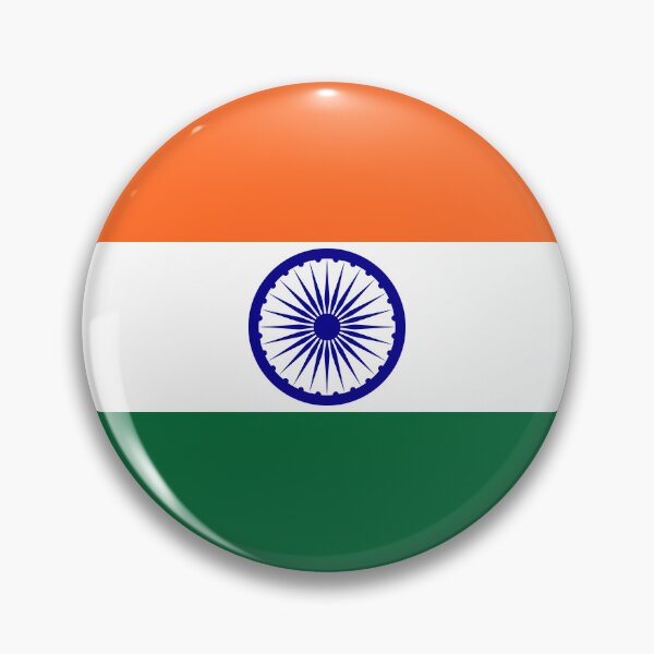 Item preview, India Round Flag Indian Patriotic Heritage designed and sold by NTGUILTY.