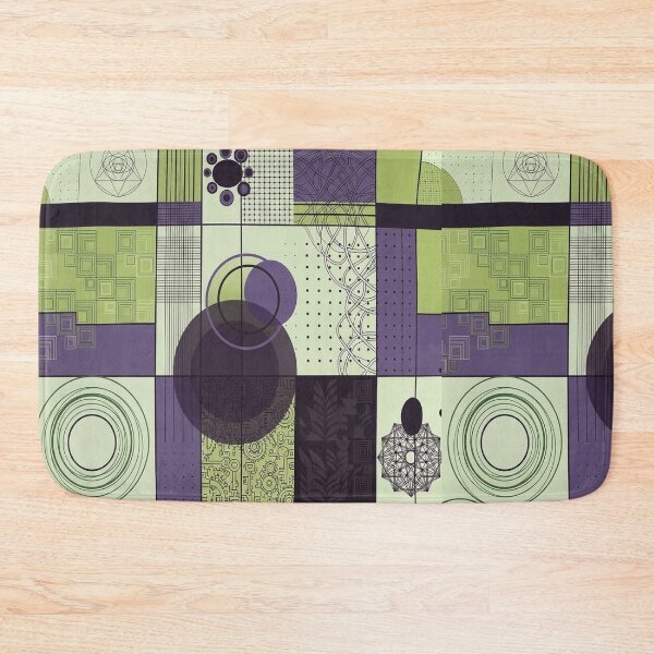 Item preview, Colourful Geometric, purple and green geometric, pattern geometric designed and sold by AddlPoolart.
