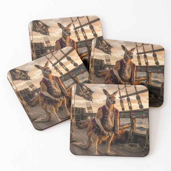 Item preview, Kangaroo Pirate Is a Scourge Upon the Sea designed and sold by Tridentulus.