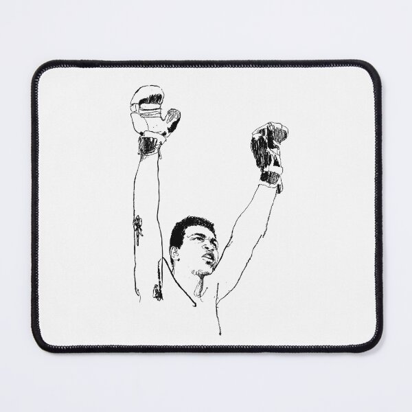 Item preview, Muhammad Ali Victory Celebration Pencil Sketch - The Greatest Boxing Legend Art designed and sold by ZERO-MIND.