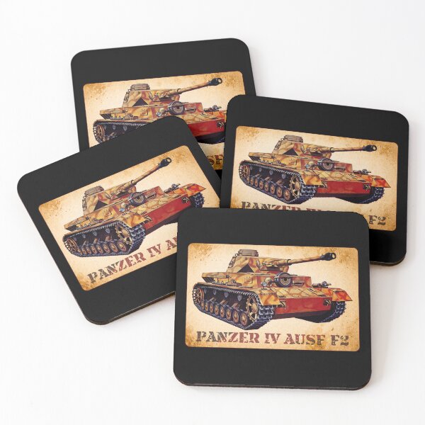Item preview, Panzer IV Ausf F2 German WW2 Tank Illustration designed and sold by MilitaryMart.