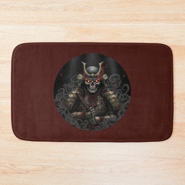 Item preview, Skull Samurai Warrior – Dark Japanese Gothic Circle Art designed and sold by LavinyArt.