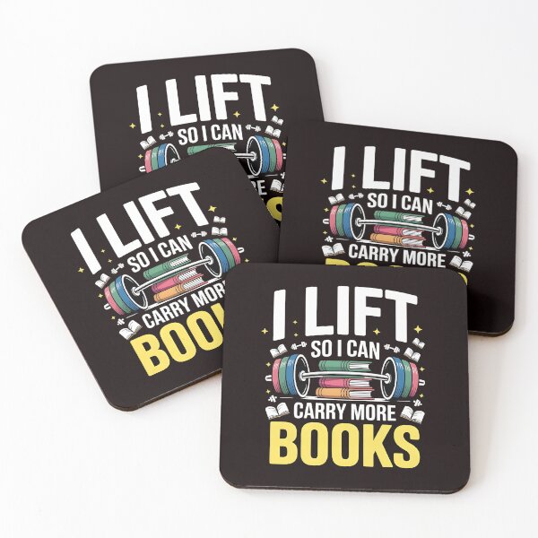 Item preview, I Lift So I Can Carry More Books – Funny Book Lover Workout Quote designed and sold by Redgiant87x.