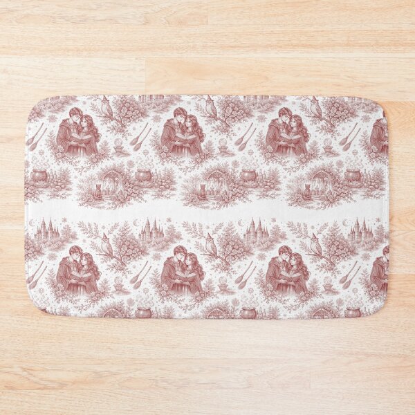Item preview, Wizard Couple Toile de Jouy style — Red Brave Hearts designed and sold by Love&Geek.