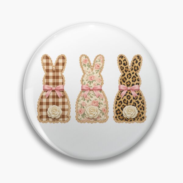 Item preview, Shabby Chic Easter Bunny Floral Gingham designed and sold by Ali-printshop.