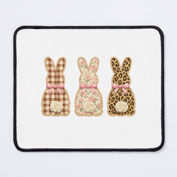 Item preview, Shabby Chic Easter Bunny Floral Gingham designed and sold by Ali-printshop.
