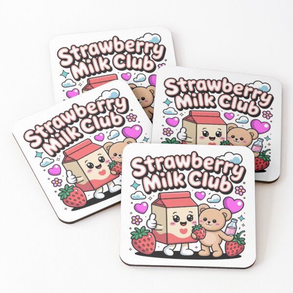 Item preview, Strawberry Milk Club Kawaii T-Shirt – Cute Strawberry Drink Cartoon Aesthetic Design for Kawaii Lovers & Gift Buyers designed and sold by GemBob Creations.