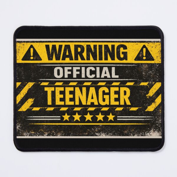 Item preview, Official Teenager Funny Warning Sign designed and sold by CLOUTKULT.
