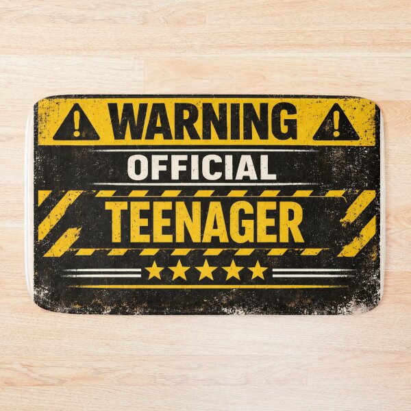 Item preview, Official Teenager Funny Warning Sign designed and sold by CLOUTKULT.