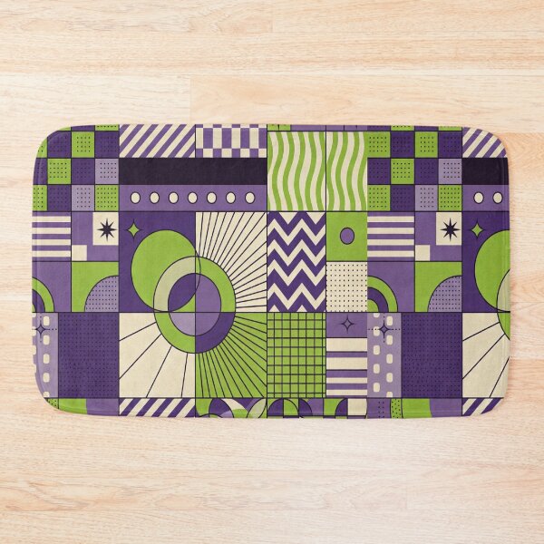 Item preview, Colourful Geometric, purple and green geometric, pattern geometric designed and sold by AddlPoolart.