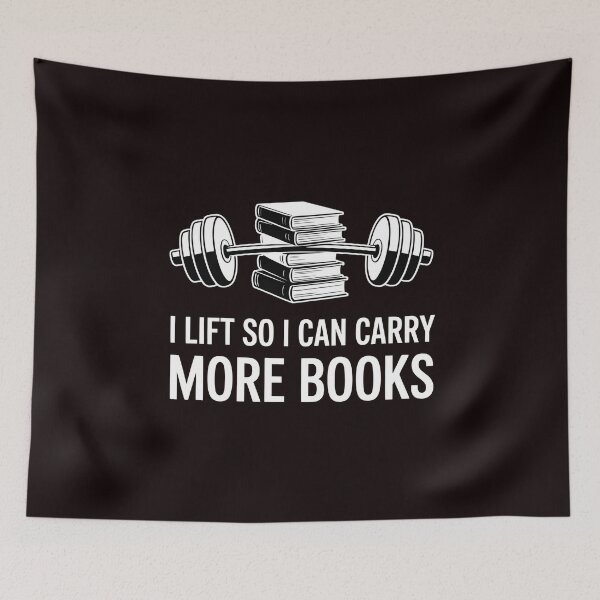 Item preview, I Lift So I Can Carry More Books – Workout Humor For Bookworms designed and sold by Redgiant87x.