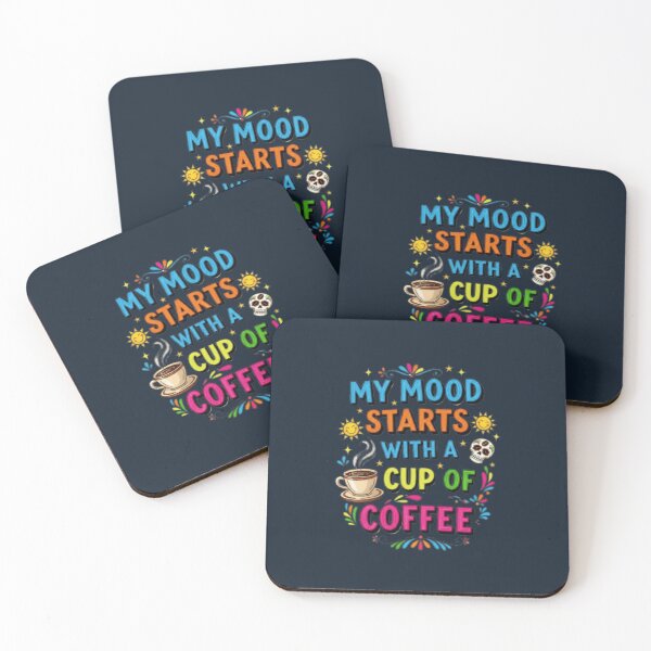 Item preview, Colorful Coffee Mood with Sugar Skull Art designed and sold by ARYAM..
