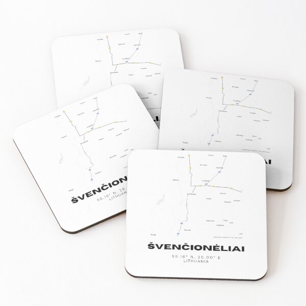 Item preview, Švenčionėliai Lithuania Minimalist Map Poster | Elegant City Layout Art designed and sold by RM-Journey.