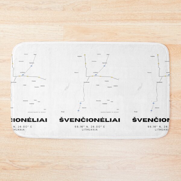 Item preview, Švenčionėliai Lithuania Minimalist Map Poster | Elegant City Layout Art designed and sold by RM-Journey.
