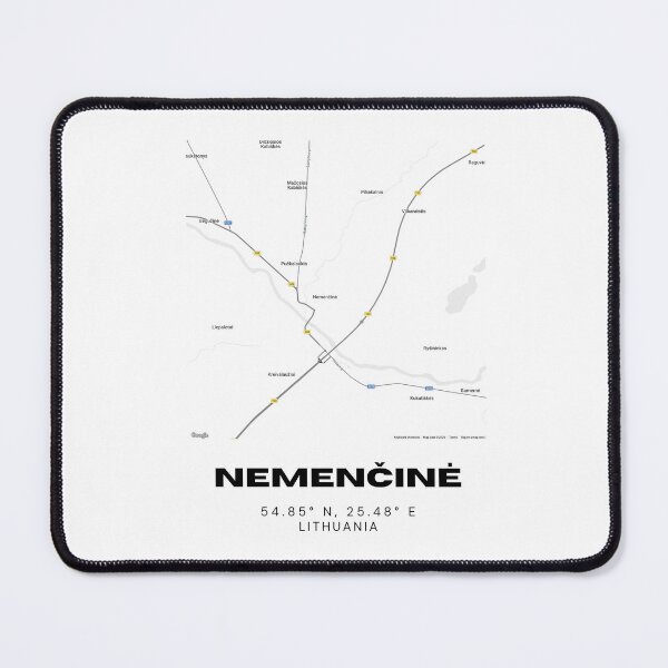 Item preview, Nemenčinė Lithuania Minimalist Map Poster | Stylish City Map Art designed and sold by RM-Journey.
