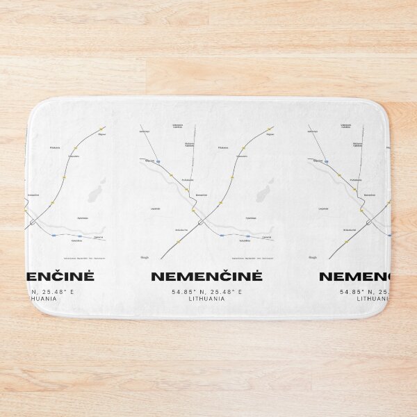 Item preview, Nemenčinė Lithuania Minimalist Map Poster | Stylish City Map Art designed and sold by RM-Journey.