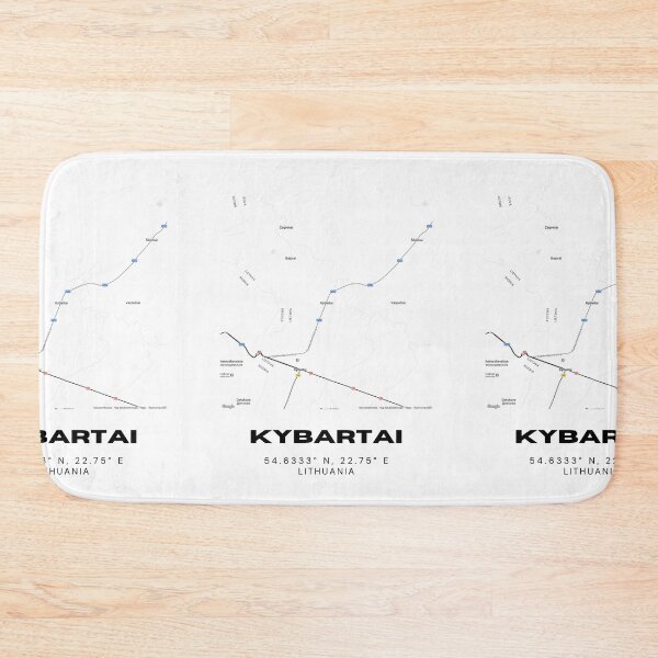 Item preview, Kybartai Lithuania Minimalist Map Art | Clean City Street Map Poster designed and sold by RM-Journey.