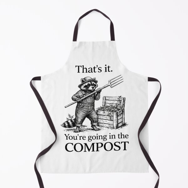 Item preview, That's It You're Going in The Compost raccoon Gardening Funny designed and sold by Kladhadredo.