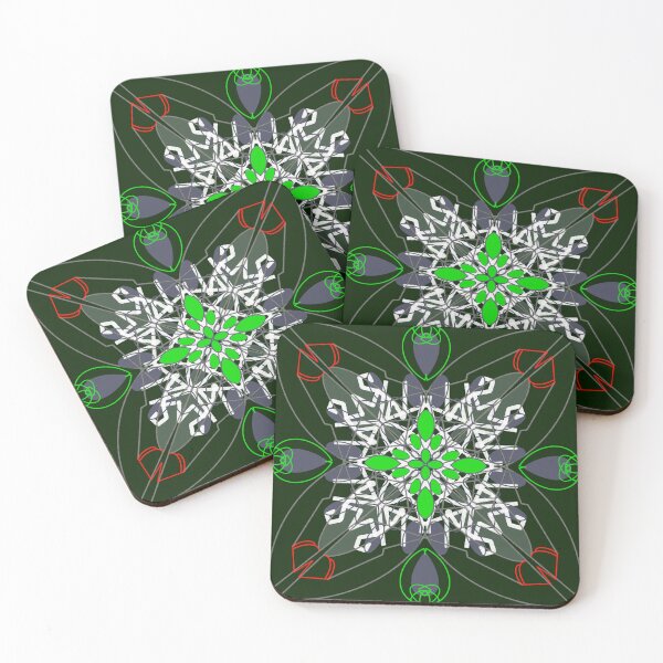 Item preview, Cricket White Nature Grass Green Abstract Mandala designed and sold by PonyShow-Studio.
